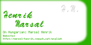 henrik marsal business card